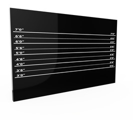 3d police lineup blank wall