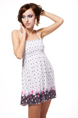 Young woman in casual clothing