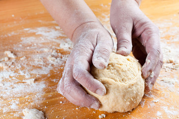 kneading with your hands