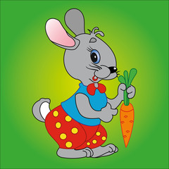 Bunny and carrot