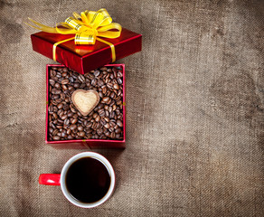 Valentines day coffee present