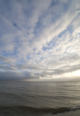 Sea and clouds.