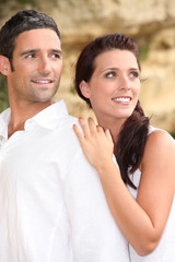 Fototapeta premium couple on vacation