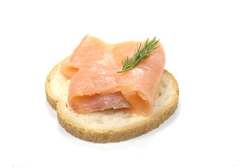 toast au saumon