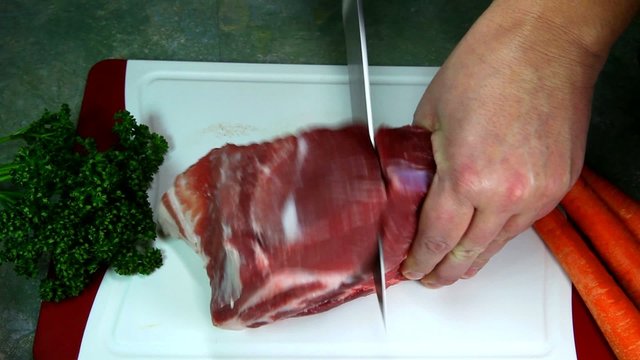 Fleisch schneiden