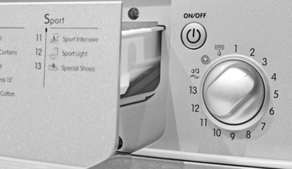 Washing machine macro view