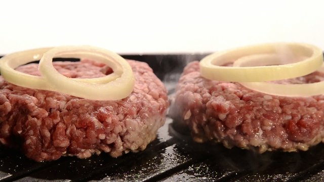 fast food, hamburger e cipolla