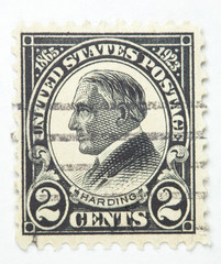 President Harding Postage Stamp circa 1922-1929