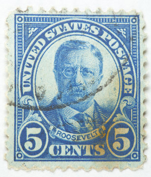 President Theodore Roosevelt United States Postage Stamp
