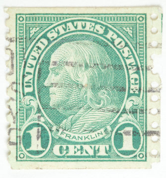 Benjamin Franklin. United States - circa 1922-1931