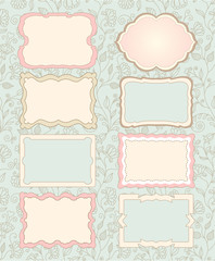 Vector set: vintage labels