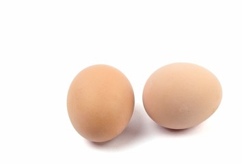 A pair of Hard Boiled Eggs