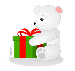 Baby Bear Christmas Present