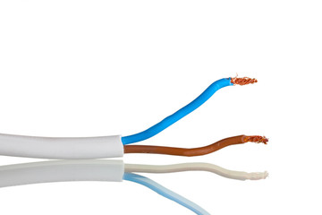 Wire isolated on white
