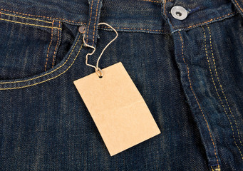 Jeans and blank label