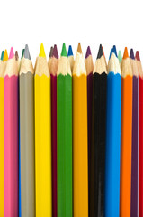 Pencils isolated on white