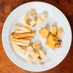 plate of cheese