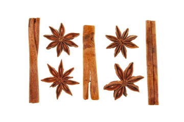 Star anise and cinnamon