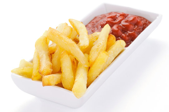 Patatine fritte e ketchup