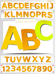 Paper letters - alphabet
