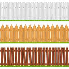 Wooden fences