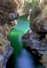 Turquoise creek in Mis Valley, Sospirolo, Italy © Fulcanelli