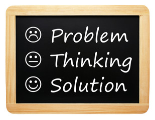 Obraz premium Problem Thinking Solution