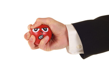 Wuthand roter Stressball