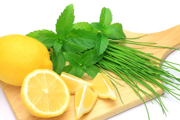 herb and lemon