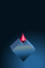 Obraz premium Logo Doppelkegel