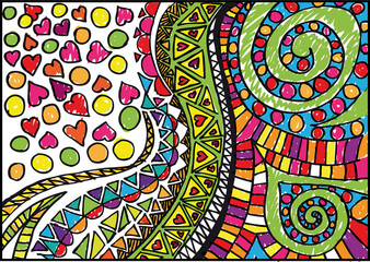 Abstract valentine background. Vector illustration