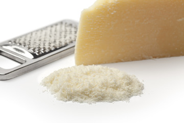 Portion and grated Parmesan cheese