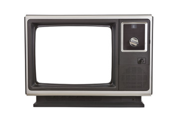 Vintage TV Isolated