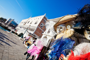 Venetian Masks and Palazzo Ducale