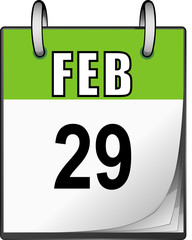 Green Calendar - February 29