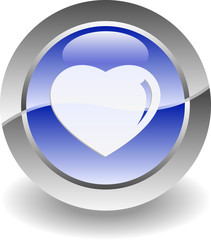 Heart shiny icon