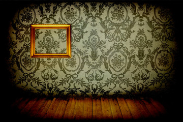 Grunge texture with frame