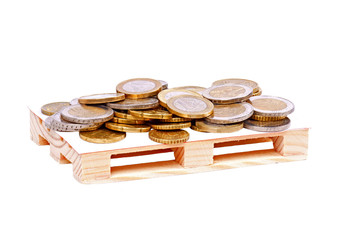 Palette mit Geld