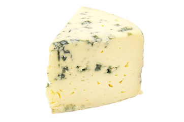 Blue cheese isolated on white background