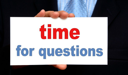time for questions
