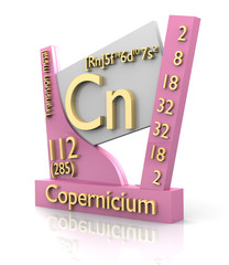Copernicium form Periodic Table of Elements - V2