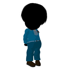 Little Cow Girl Illustration