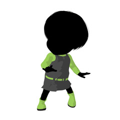 Little Go Go Dancer Girl Illustration