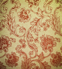 Vintage traditional fabric texture background