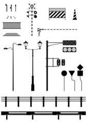 道路シルエット