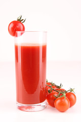 isolated tomato juice