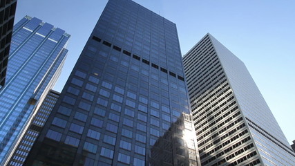 Towering Skyscrapers Tracking Shot