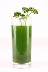 isolated parsley juice