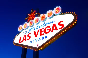 Poster Im Rahmen Willkommen im fabelhaften Las Vegas-Zeichen © Andy