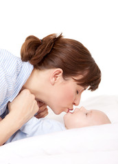 baby and his mother